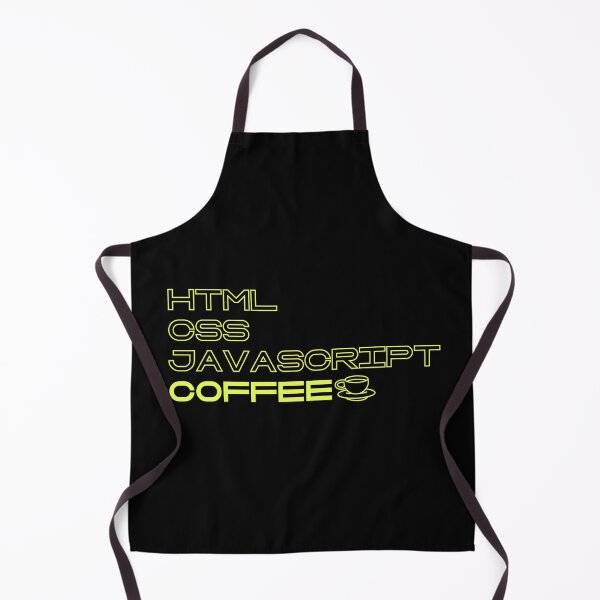 Artikelvorschau, HTML, CSS, JAVASCRIPT, KAFFEE - Neongelber Text entworfen und verkauft von TheMajesticGoat.