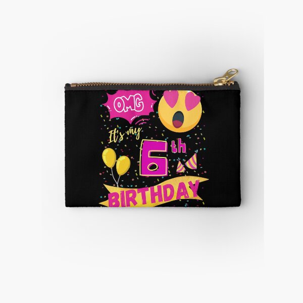 Artikelvorschau, OMG, es ist mein 6. Geburtstag, Emoji, Liebesauge entworfen und verkauft von singRsong.