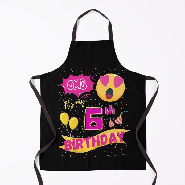 Artikelvorschau, OMG, es ist mein 6. Geburtstag, Emoji, Liebesauge entworfen und verkauft von singRsong.