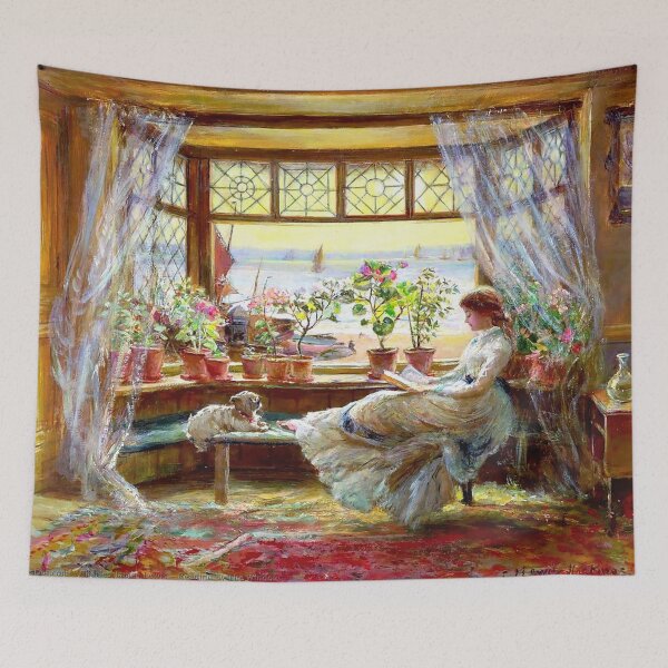 Item preview, Reading by the window - Charles james lewis designed and sold by maryedenoa.