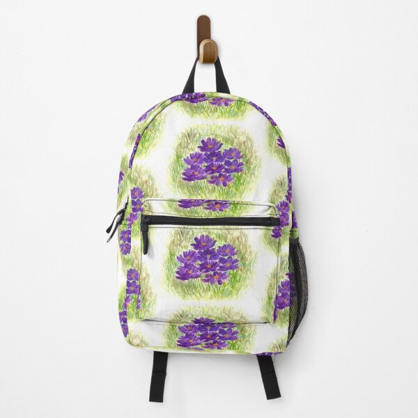 Item preview, Watercolor purple crocuses flowers designed and sold by Monika Howarth.