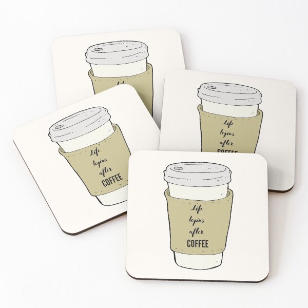 Item preview, Life begins after coffee designed and sold by Sandra Castellanos.