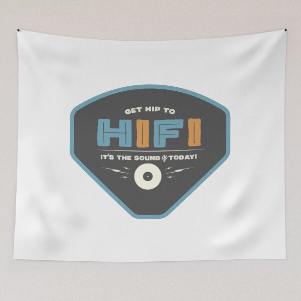 Item preview, Vintage hi fi stereo graphic art designed and sold by SerifsWhiskey.
