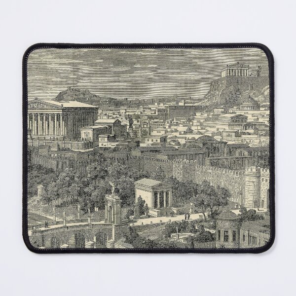 Item preview, Ancient Athens of Greece illustration designed and sold by ClassicalGreece.