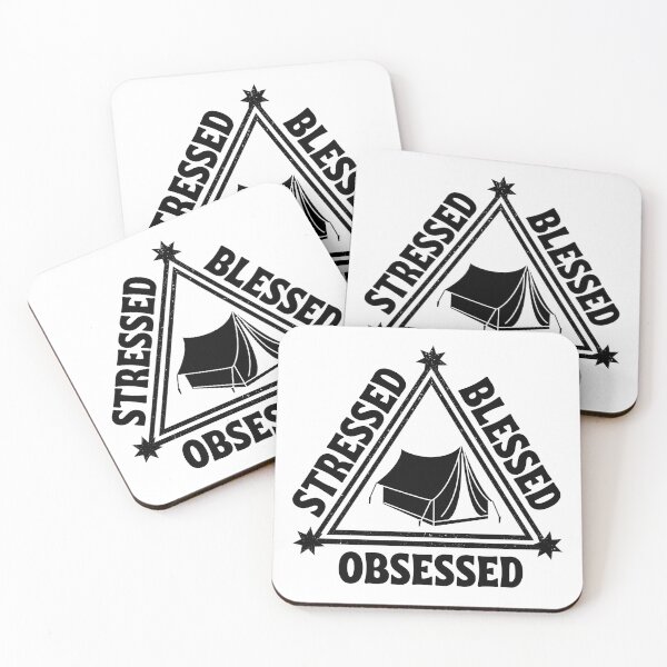 Item preview, Camping: Stressed. Blessed. Obsessed. designed and sold by TheGreenGoat.