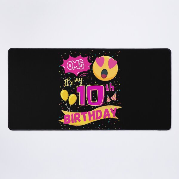 Item preview, OMG It's My 10th Birthday Emoji Love Eye designed and sold by singRsong.