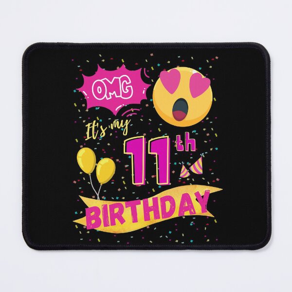 Item preview, OMG It's My 11th Birthday Emoji Love Eye designed and sold by singRsong.