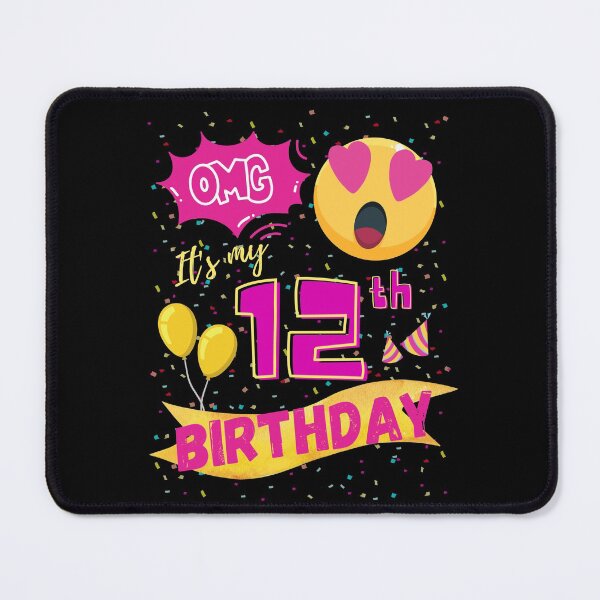 Item preview, OMG It's My 12th Birthday Emoji Love Eye designed and sold by singRsong.