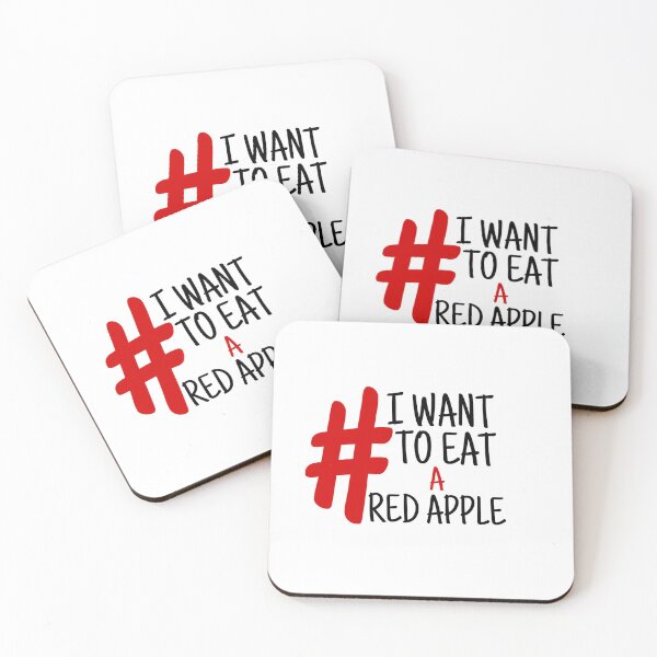 Item preview, I want to eat a red apple gift designed and sold by salahnewdesign.