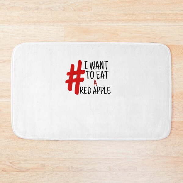 Item preview, I want to eat a red apple gift designed and sold by salahnewdesign.