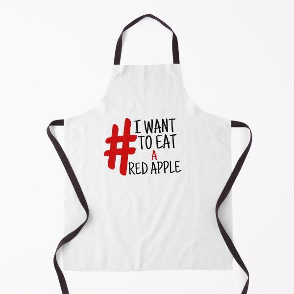 Item preview, I want to eat a red apple gift designed and sold by salahnewdesign.