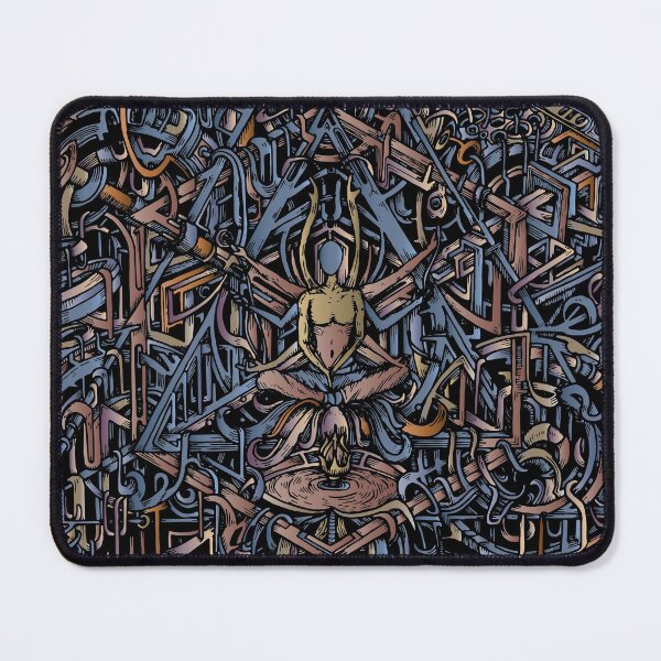 Item preview, Hexagonal Layers of Reality | Earth Tone Psychedelic Art designed and sold by Trippinink-.