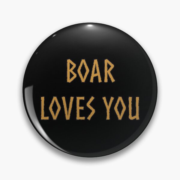 Item preview, Boar loves you - Valheim inspired designed and sold by Gifts and more.