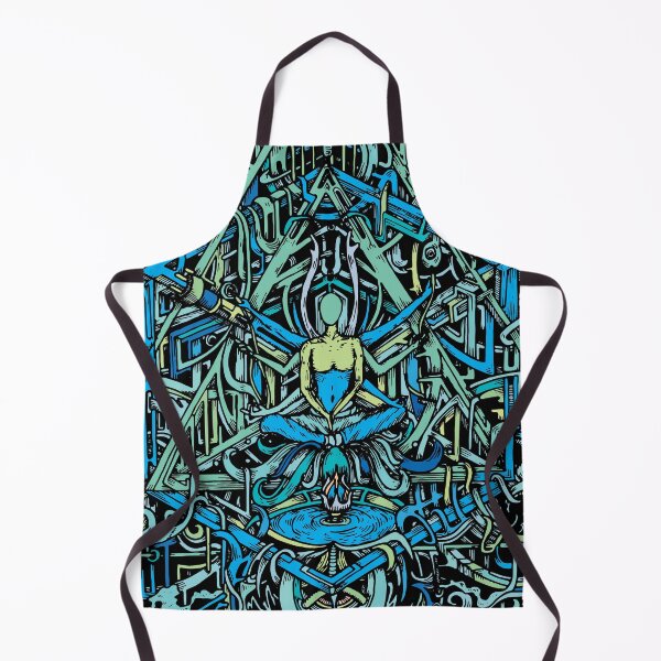 Item preview, Hexagonal Layers of Reality | Blue Psychedelic Art designed and sold by Trippinink-.