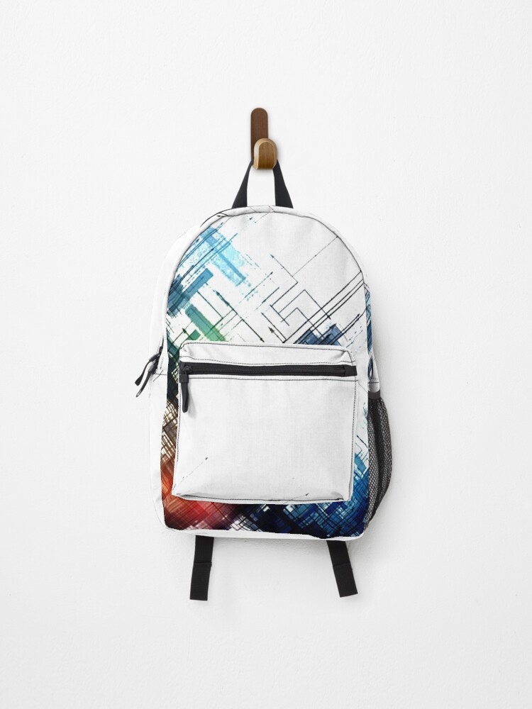 Thumbnail 1 of 3, Backpack, Abstract lines designed and sold by Stason4ek.