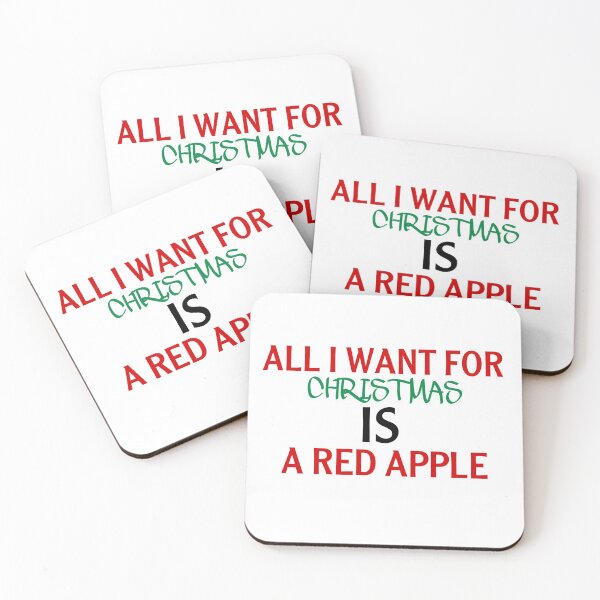 Item preview, All i want for christmas is a red apple gift designed and sold by salahnewdesign.