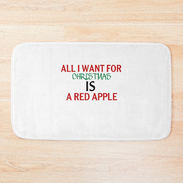 Item preview, All i want for christmas is a red apple gift designed and sold by salahnewdesign.
