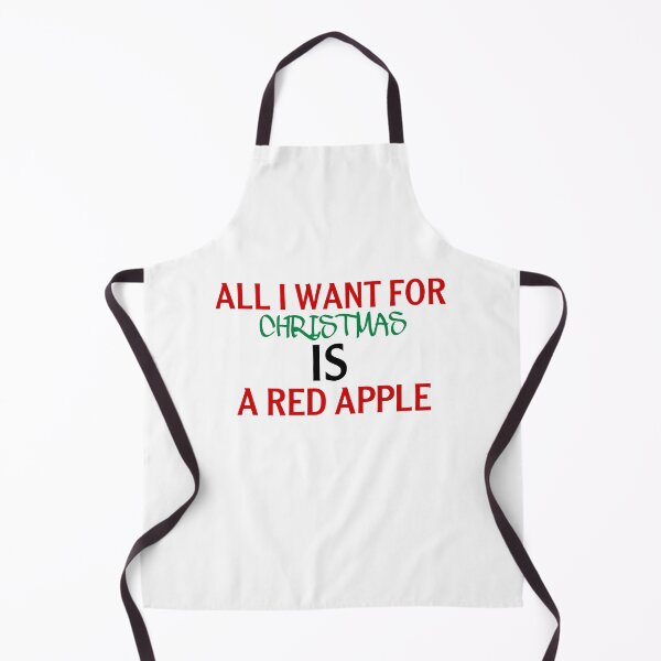 Item preview, All i want for christmas is a red apple gift designed and sold by salahnewdesign.