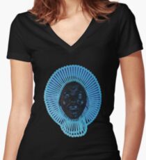 CHILDISH GAMBINO AWAKEN Women's Fitted V-Neck T-Shirt
