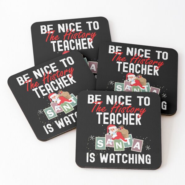 Item preview, BE Nice to the History teacher Funny Santa Christmas Gift designed and sold by RS-Collections.