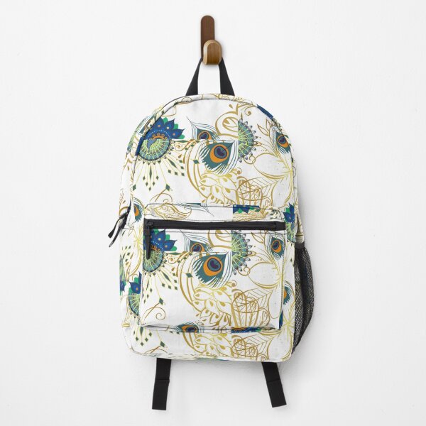 Item preview, Golden peacock print designed and sold by PurpleJelly.