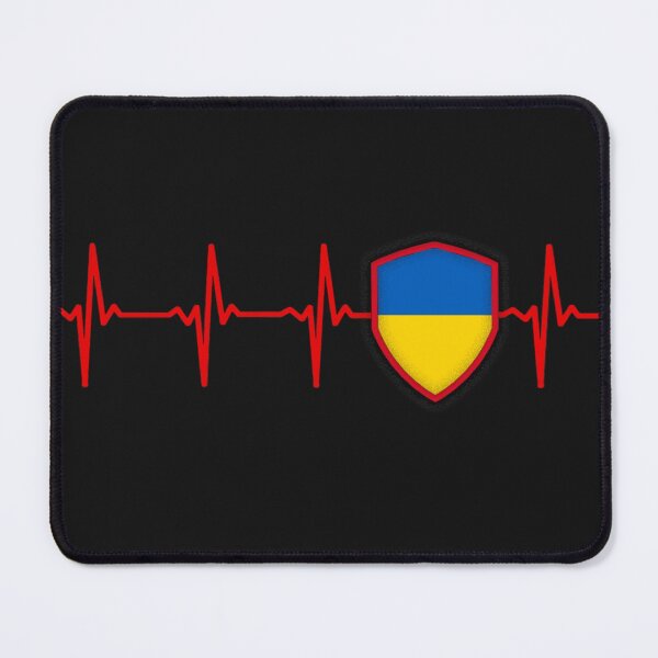 Item preview, UKRAIN Heartbeat Flag designed and sold by Just Be Different.