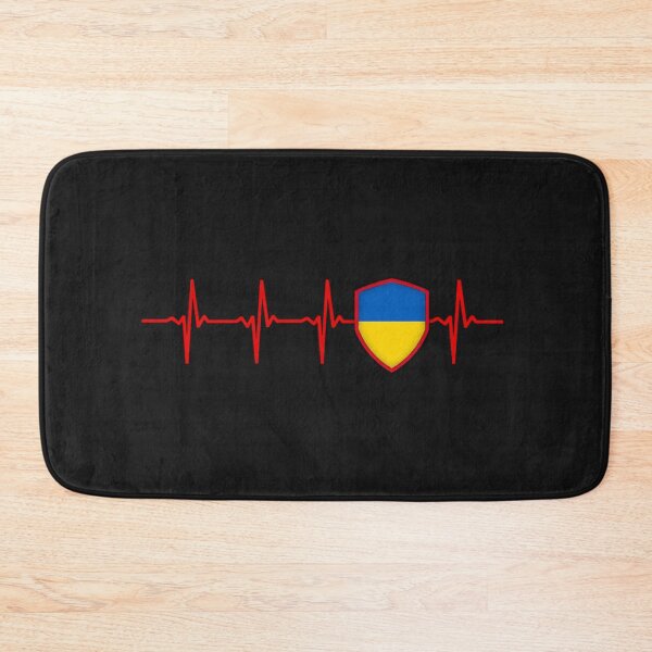 Item preview, UKRAIN Heartbeat Flag designed and sold by Just Be Different.