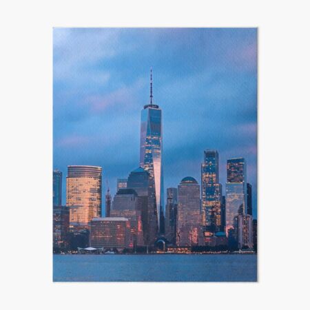 Artikel-Vorschau von Skyline von New York bei Nacht, designt und verkauft von Sofia-Draws.