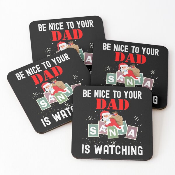 Item preview, BE Nice to your Dad Funny Santa Christmas Gift designed and sold by RS-Collections.