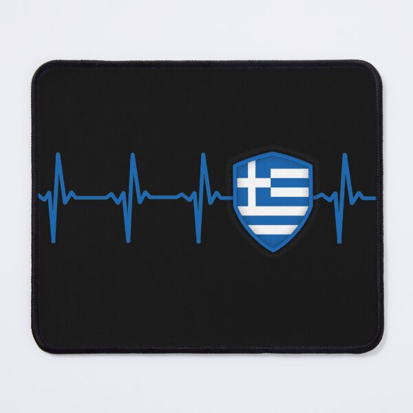Item preview, GREECE Heartbeat Flag designed and sold by Just Be Different.