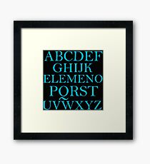 ALPHABET SONG Framed Print