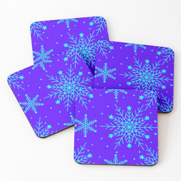 Item preview, Bright Turquoise Snowflake Winter Wonderland Holiday Print designed and sold by Vibbin4Life33.