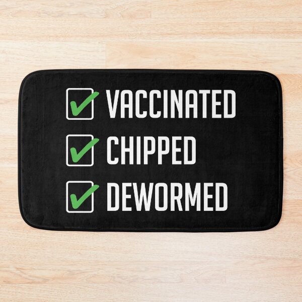 Item preview, Vaccinated Chipped Dewormed designed and sold by FunFoxDesign.