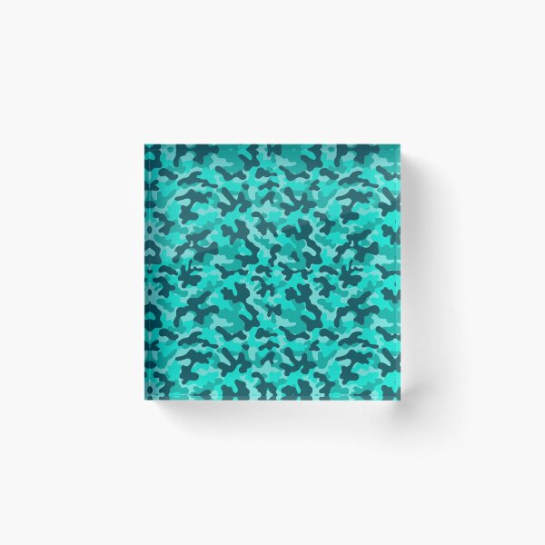 Item preview, Camouflage Pattern - Caribbean Blue designed and sold by SoulArtLove.
