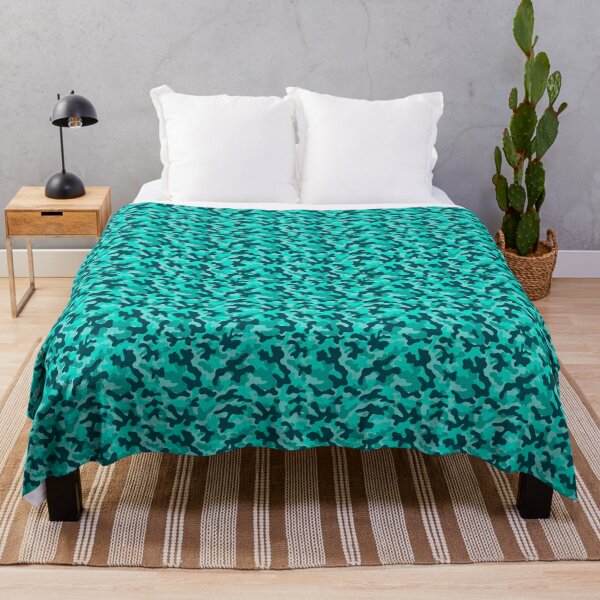 Item preview, Camouflage Pattern - Caribbean Blue designed and sold by SoulArtLove.