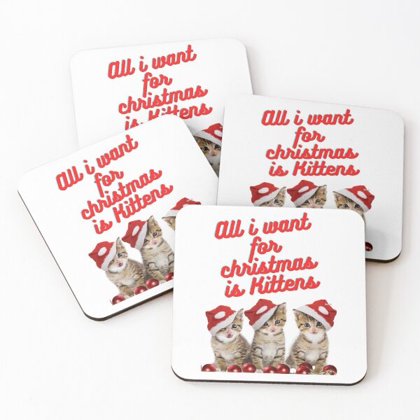 Item preview, All i want for christmas is Kittens designed and sold by CeeKayCreations.
