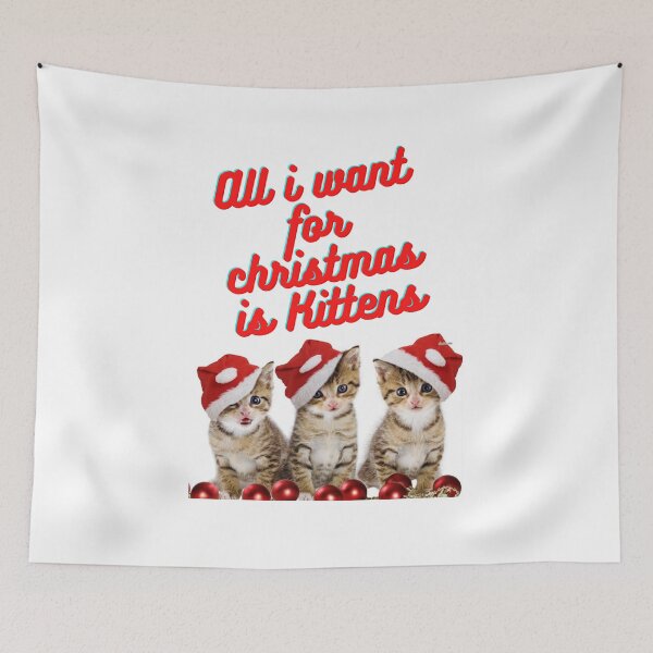 Item preview, All i want for christmas is Kittens designed and sold by CeeKayCreations.