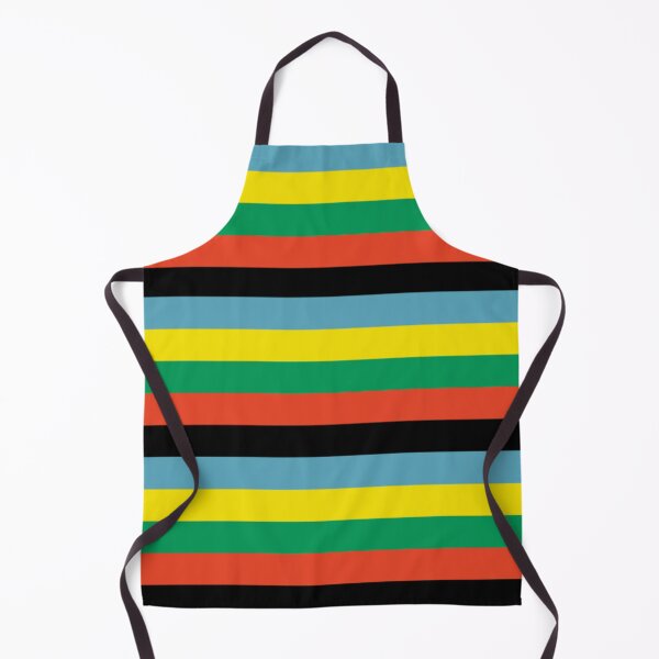 Item preview, Vibrant Classic Retro Stripes Abstract Geometrical Pattern. Blue, Green, Red, Yellow, Black Stripes designed and sold by silviaol.