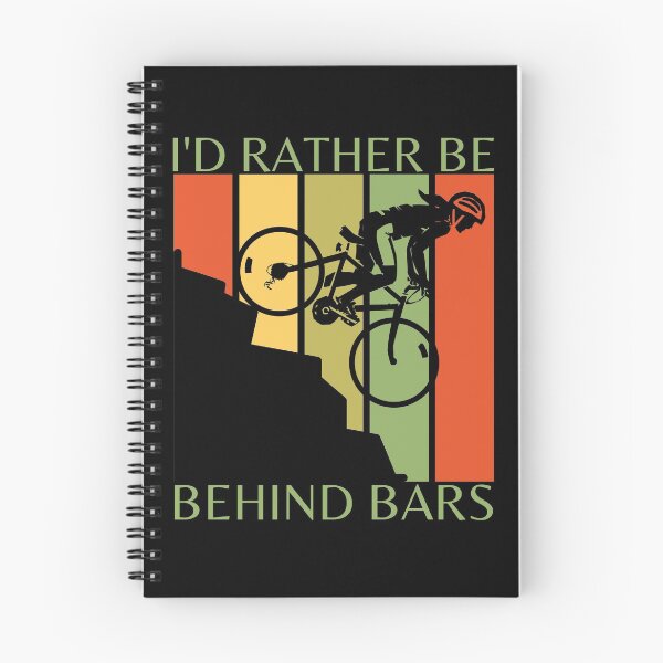 Item preview, Funny Mountain Bike Downhill Ride Biker | I'd Rather Be Behind Bars MTB Cycling designed and sold by InkItStudio.