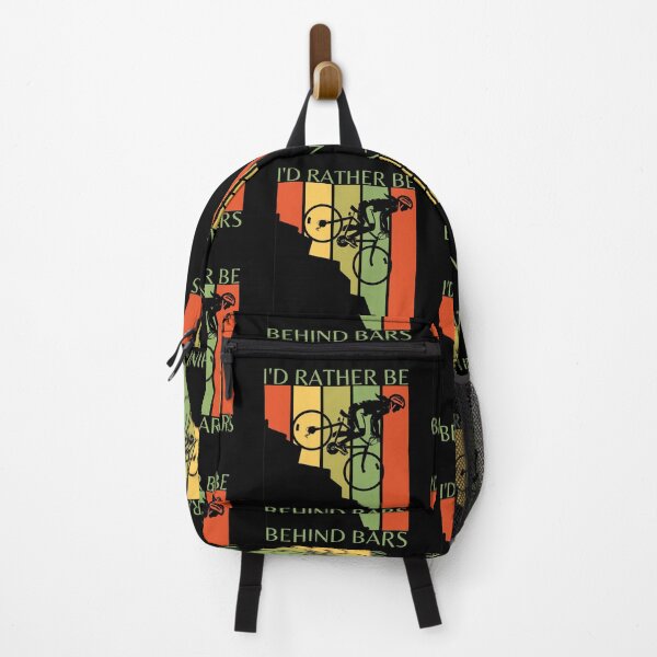 Item preview, Funny Mountain Bike Downhill Ride Biker | I'd Rather Be Behind Bars MTB Cycling designed and sold by InkItStudio.