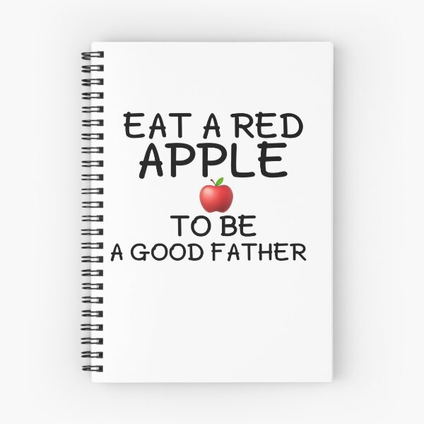 Item preview, Eat a red apple to be a good father gift designed and sold by salahnewdesign.
