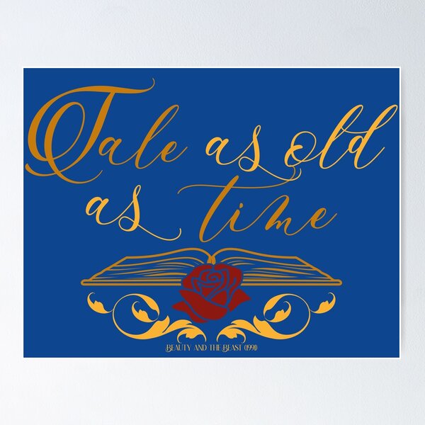 Item preview, Tale as old as time designed and sold by The Malva Glyphs.