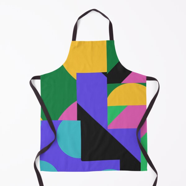 Item preview, Multicolor Abstract Geometrical Patterns with Brigt Colors over Black, Circles, Lines and Waves designed and sold by silviaol.