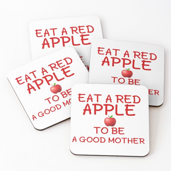 Item preview, Eat a red apple to be a good mother gift designed and sold by salahnewdesign.