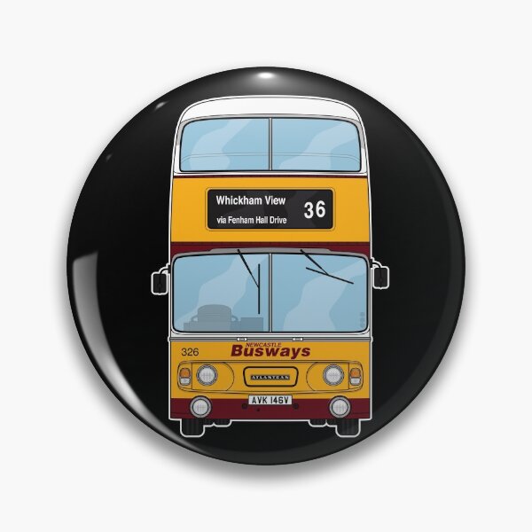 Item preview, Busways Newcastle Leyland Atlantean 326 AVK146V Illustration 90s 80s 70s designed and sold by BFXIII.