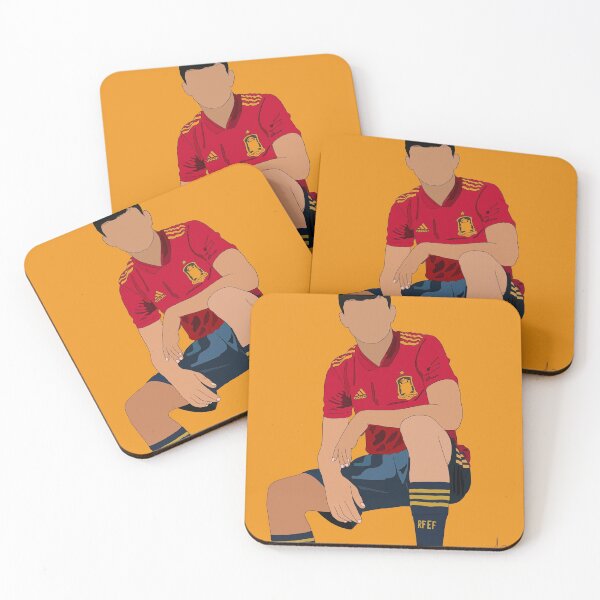 Item preview, Pedri - orange background designed and sold by Beautifutebol.