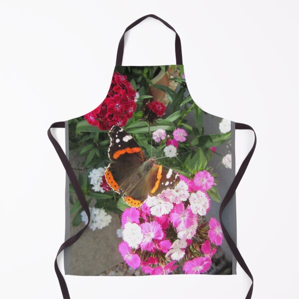 Item preview, Vanessa atalanta - Red Admiral Butterfly on Sweet William Flower designed and sold by lezvee.