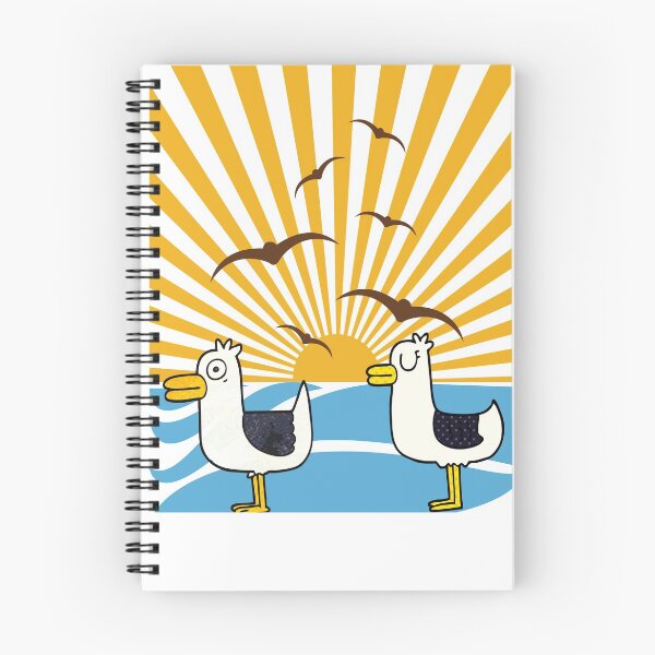 Item preview, Reto Sunset Silver Gull designed and sold by Amirebdesign.