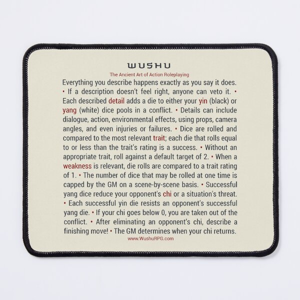 Item preview, Wushu RPG [condensed] designed and sold by KLondike-5.