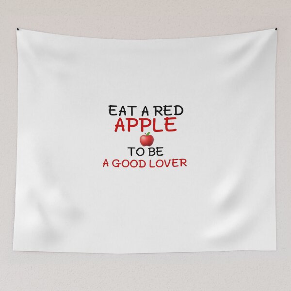 Item preview, Eat a red apple to be a good lover gift designed and sold by salahnewdesign.